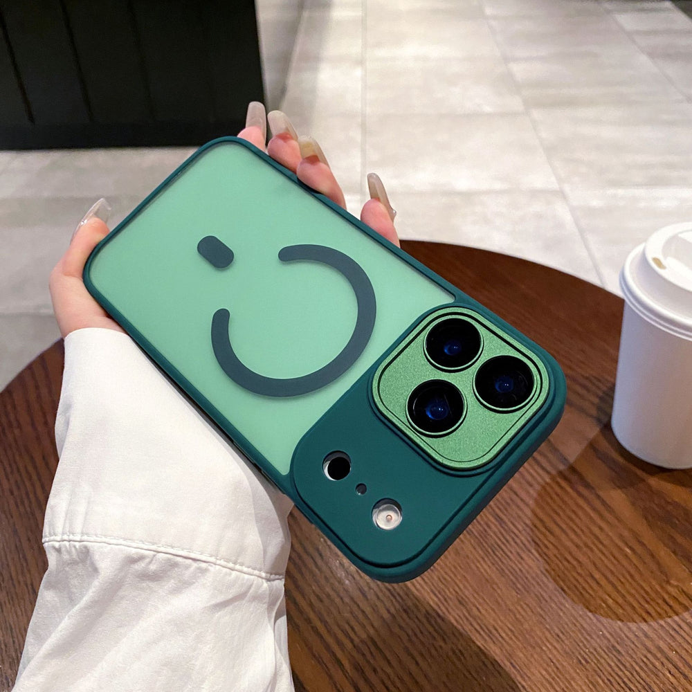 Suitable for iphone17 love horse orange mobile phone case 15 ya shield skin-feeling frosted magnetic suction apple 16 lens film protective cover