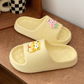 Cartoon eva non-slip slippers for women summer ins indoor home bathroom thick sole shit feeling outwear couple sandals for men