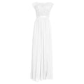 Aliexpress  african women's new wedding dress sexy slit maxi dress evening gown lace chiffon dress