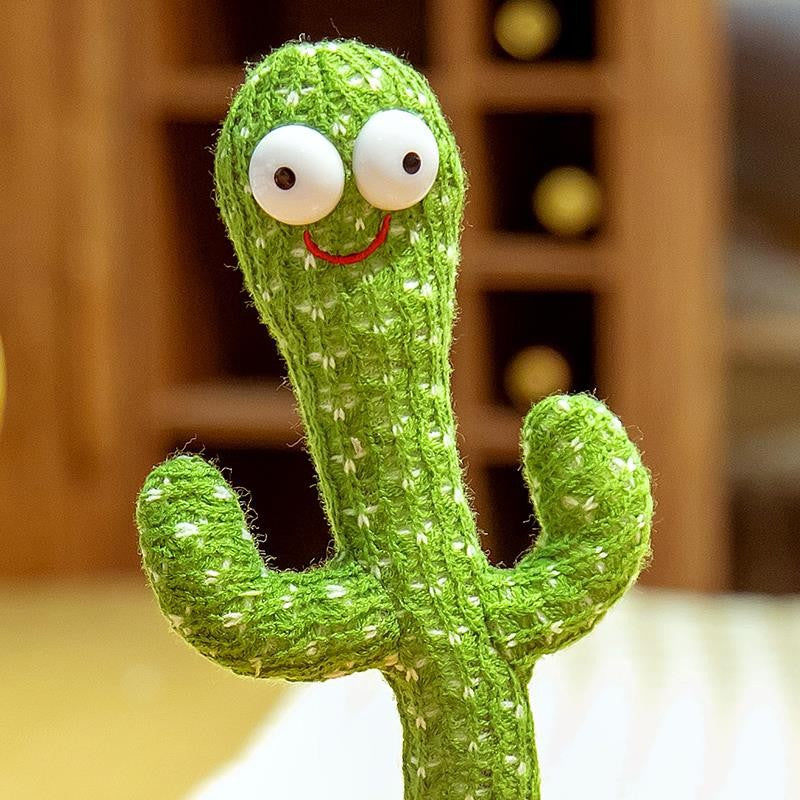 【customizable】trendy cactus singing, dancing, light-up, talking kids' toy - perfect birthday gift for boys and girls
