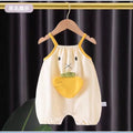 Baby vest summer sling triangle bag butt khaki jumpsuit newborn clothes thin cartoon sling summer clothes