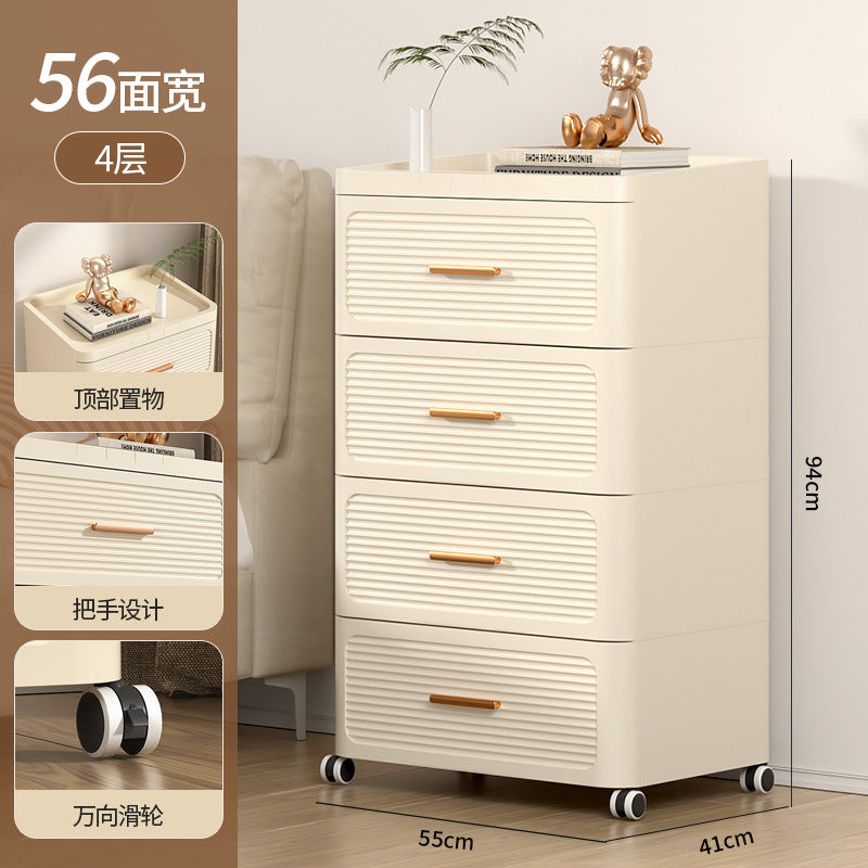 Drawer storage cabinet chest of drawers installation-free for home living room storage cabinet toy snack storage bedroom bedside table