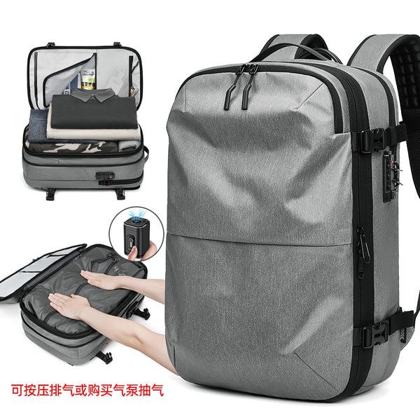 Vacuum Compression Backpack Men's Backpack Large Capacity Business Travel Computer Bag Multifunctional Travel Bag Compression Bag