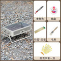 Outdoor bbq grill, detachable multifunctional rotisserie, foldable rack, home-use fire pit for tea brewing, charcoal grill