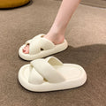 Cross-strap slippers for women, summer outerwear, new arrivalfashion couple shoes for women, home non-slip thick sole slippers, men's flip-flops