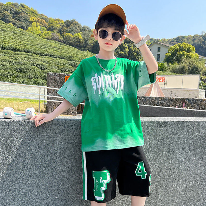 Boys' summer outfit set: new  lightweight summer style for older boys - sporty, cool, and trendy