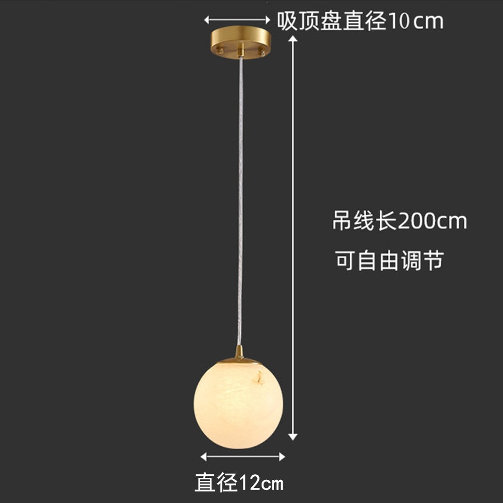 Source factory cross-border wholesale hot style natural accessible luxury spanish marble chandelier bedroom bedside decoration small chandelier