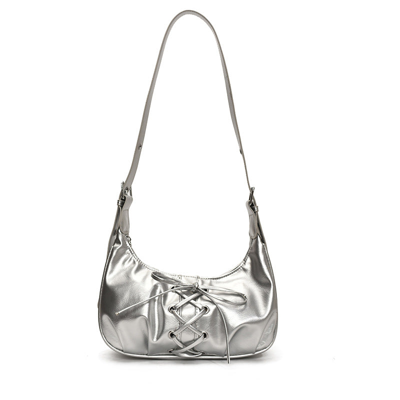 Cross-border fashion niche straps dumpling bag women's 2025 new popular versatile single shoulder messenger bag commuter armpit bag