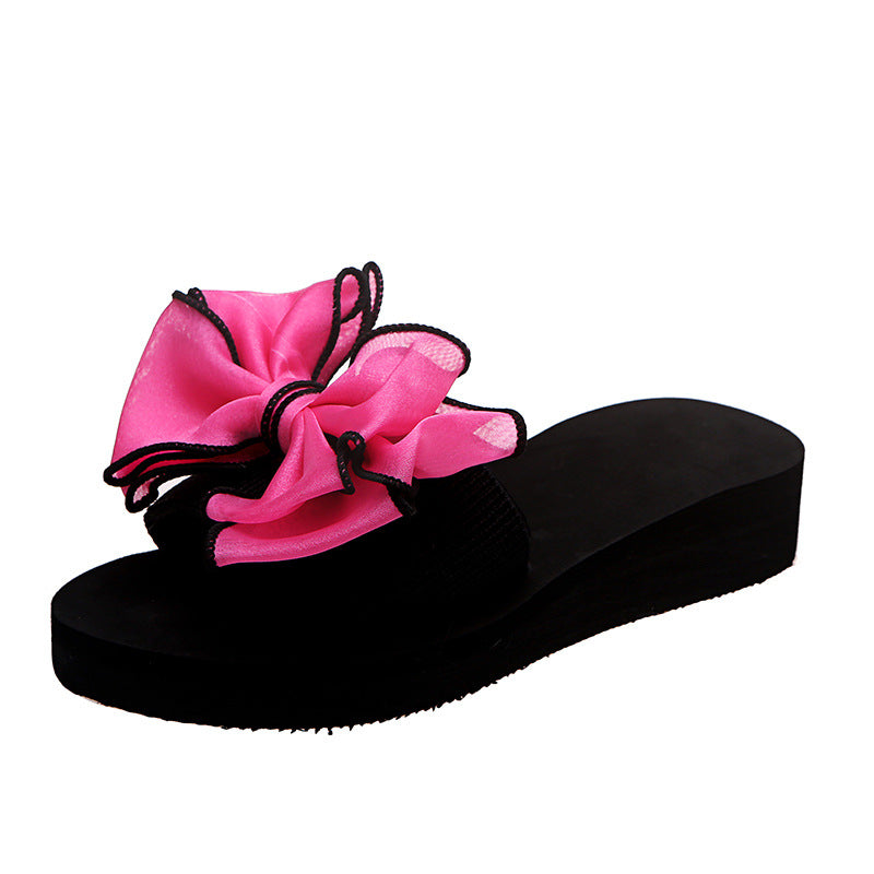 Sandalsfashionwishsummernew arrivalexportplus size women's shoes sandalsbowsthick soleoutwear sandals