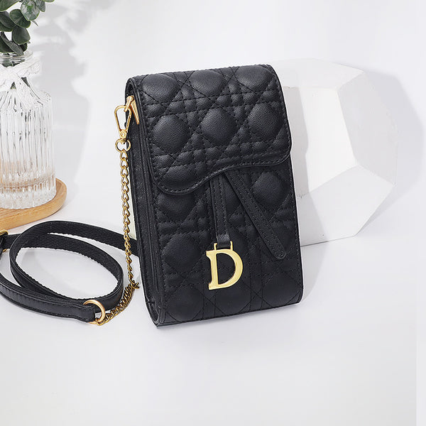 Small and large-capacity leather messenger bag women's 2025 new mobile phone shoulder bag first-layer cowhide mini women's bag