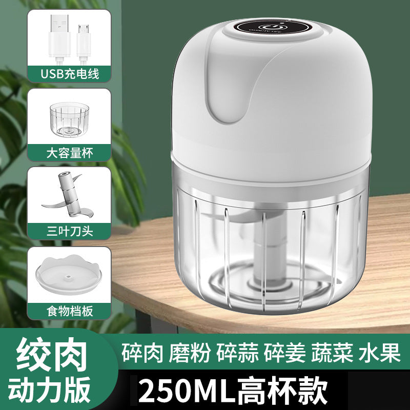 For homeelectric garlic masher garlic press wireless mini garlic masher handy gadget food supplement food processor free shipping
