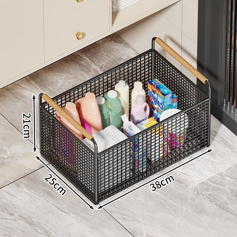 Bathroom cabinet under storage rack laundry detergent bathroom wheeled storage basket wash basin under washbasin movable storage rack
