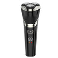 Full body washable electric shaver rechargeable razor three-head rotate beard razor wholesale portable