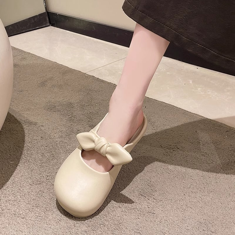 Baotou slippers women's summernew arrival crocs outwear popularfashion soft bottom non-slip beach stepping on shit feeling cool slippers