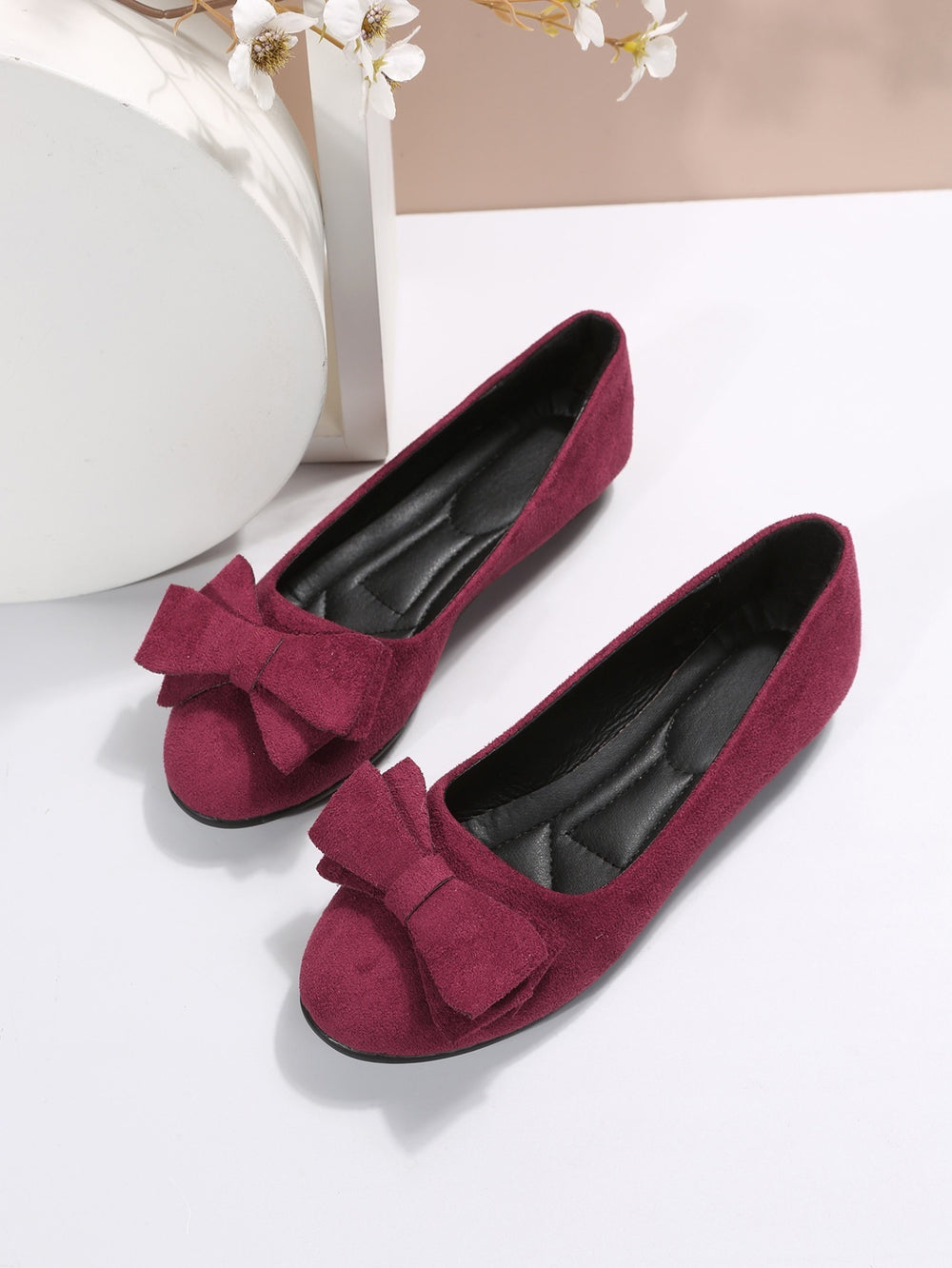 export women's lightweight soft sole loafers - spring/autumn new collection, bow accent, comfortable, non-slip ladies' flats