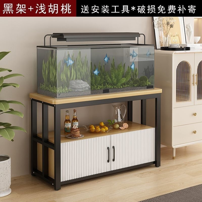 Fish tank cabinet living room fish tank rack load-bearing bottom base storage rack iron fish tank bottom frame for home multi-layer storage cabinet