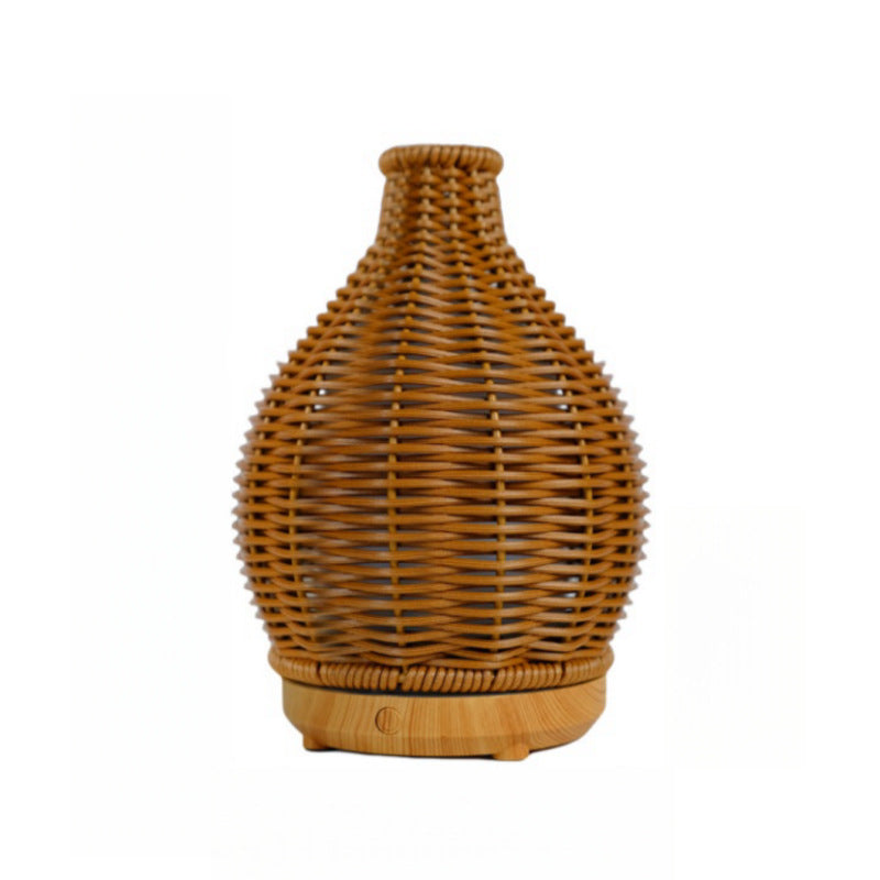New wood grain rattan aroma diffuser humidifier - usb ultrasonic, silent operation, high mist output - cross-border bestseller - direct from the manufacturer