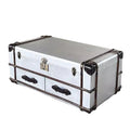 Medieval style coffee table american country industrial style space aluminum leather creative stylish coffee table retro rivet storage box