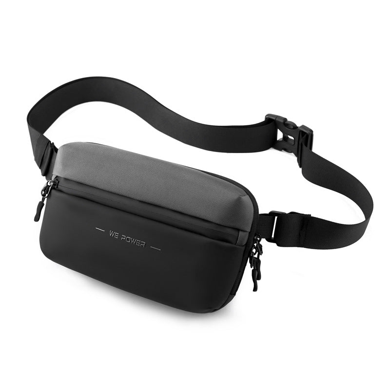 New men's trend breast bag, messenger bag, outdoor travel fanny pack, fashionable and simple shoulder bag, small  special supply