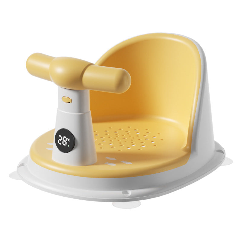 Baby temperature-sensitive bath seat - newborn & infant bathing essential - anti-slip bath tub seat