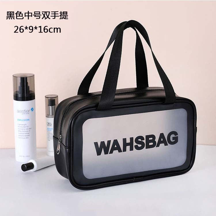 PVC cosmetic toilet bag waterproof portable large capacity swimming bag bath bag cosmetic bag fitness travel storage bag