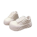 Thick soleplatform shoes heightened sports big toe bread white shoes women's 2026 spring autumnew arrivalpopular casual sneakers
