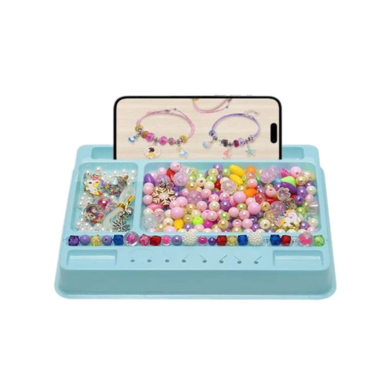 Cross-border export  children's play house handmade DIY beaded girl makeup toys jewelry beaded gift box