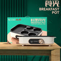 Xianke frying and baking machine, multi-functional multi-hole breakfast machine, fried eggs, barbecue and sausage all-in-one multi-purpose non-stick pan