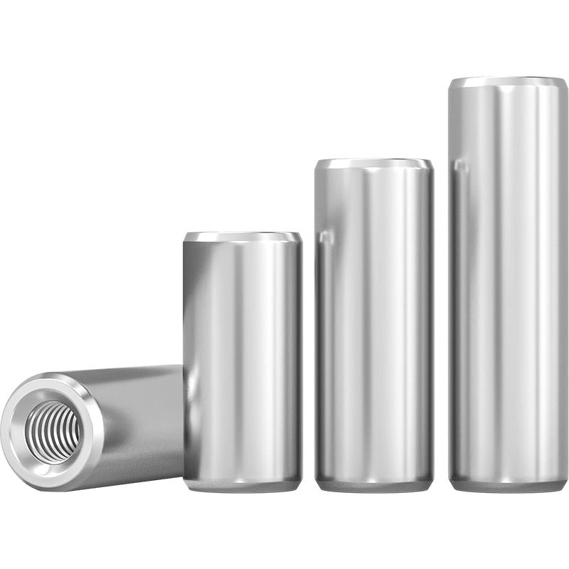 304 stainless steel single head internal thread cylindrical pin GB120 inner tooth perforated support column connecting rod guide column M4M6M8