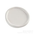 Creative irregular ceramic plate breakfast dessert plate minimalist cloud plate cute white ceramic tray