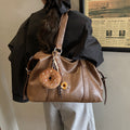 2025 fall/winter new korean style casual tote bag, minimalist large capacity crossbody bag, niche handbag for women