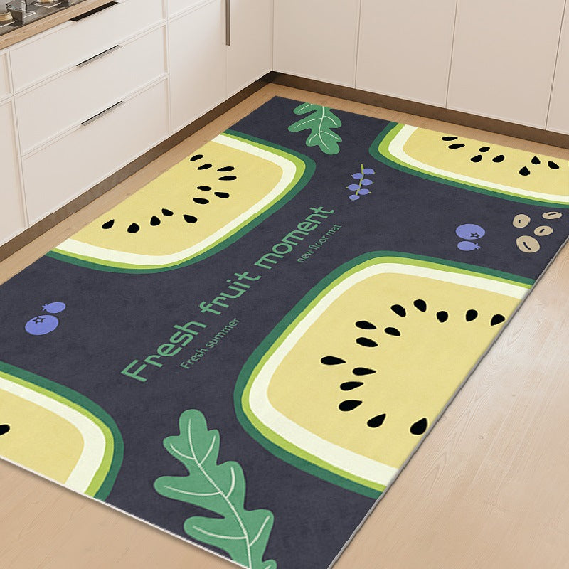 Kitchen floor mat non-slip oil-proof wipeable no-wash carpet foot pad waterproof pvc wipeable stain-resistant whole floor for home