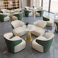 Sales office accessible luxury negotiation sofa office hotel lobby rest area reception area curved booth single