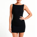 new summer women's clothing: cross-border european and american style dress - slim fit, elegant solid color french mini dress