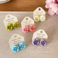 Spring/summer gentle color gradient floral earrings for women, 2026 new hot style, high-end stud earrings, unique and beautiful jewelry