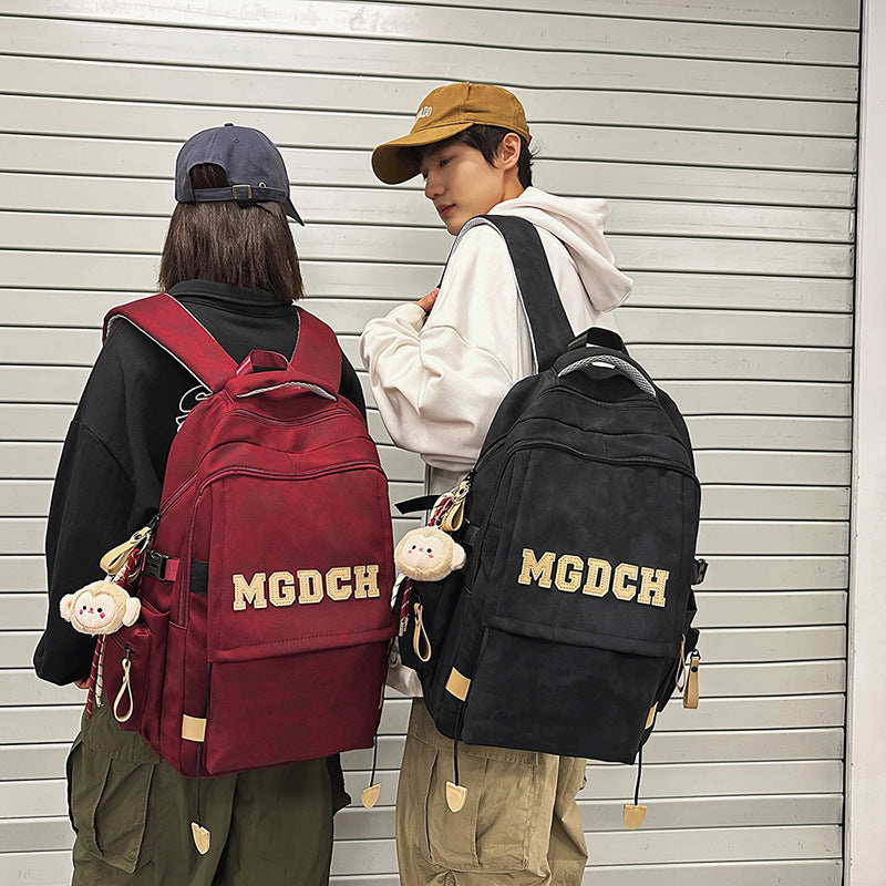School bag men's college students middle school students ins high quality wholesale junior high school girls primary school students alphabet backpack