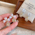 High-end zircon flower earrings for women, 2026 new popular earrings, unique design, accessible luxuryelegant whitening earrings