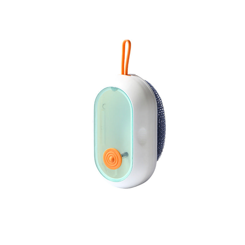 Replaceable automatic liquid-added kitchen cleaning brush, cleaning ball, non-stick oil stove, pot brush, dishwashing non-stick oil brush