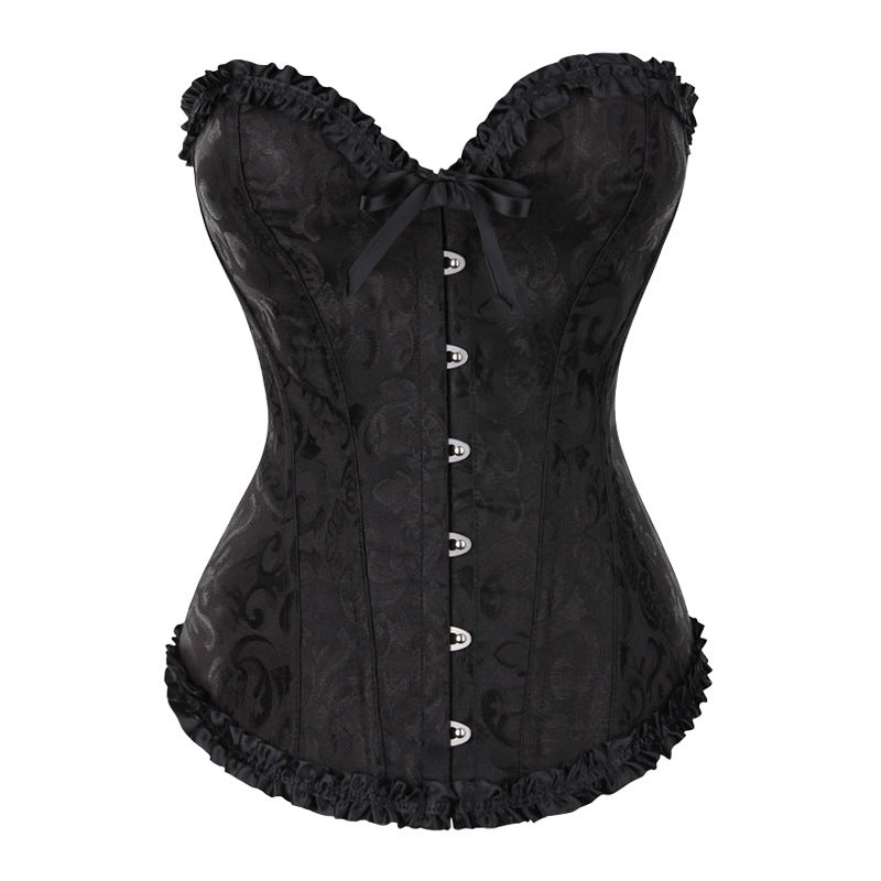 Palace body shaping tops strapless tummy slimming slimming sexylace floral corset bra