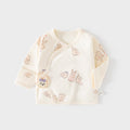 Babibele newborn baby clothes boneless fall and wintervelcro half back pajamas full month monk clothes baby tops