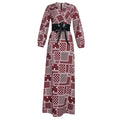 new plus size summer european and american style export   patchwork maxi dress african women's wear ol dress