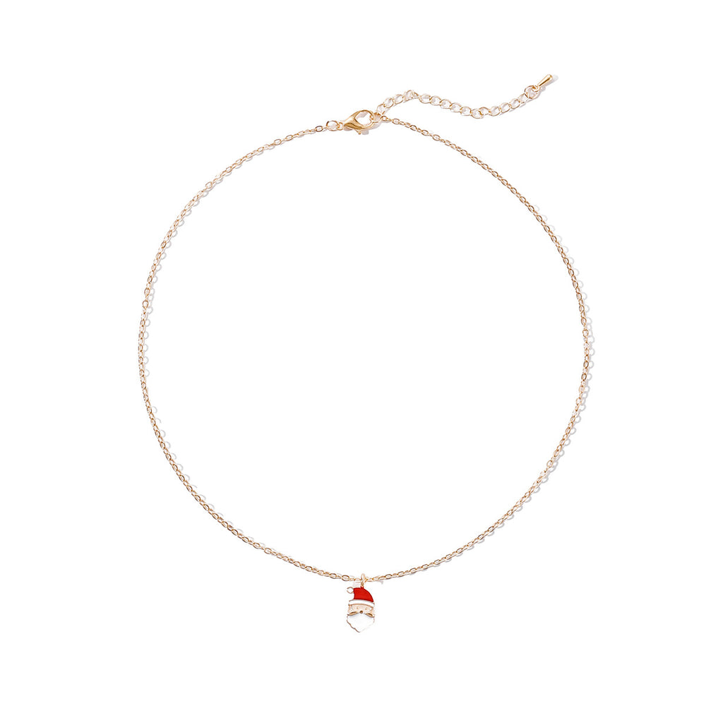 Christmas necklace wholesale european and american cross-border accessories for women, versatile atmosphere, niche design, high-end sweater clavicle chain
