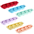 Four-sphere silicone ice cube tray with lid, round ice cube tray, silicone ice mold, round ice making box, creative ice maker