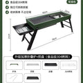304 stainless steel bbq grill - portable folding mini grill for home use, outdoor charcoal grill with mesh rack