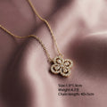 popular fashion copper inlaid zirconium full diamond four-leaf clover necklace for women accessible luxuryeasiest for matchelegant titanium steel clavicle chain jewelry
