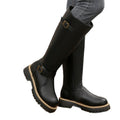 spring/autumn new arrival: plus size chunky heel leather boots for women (sizes 36-43). wholesale available. dropshipping to  and