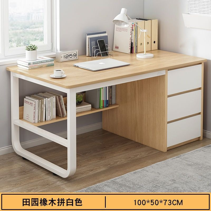 Desk computer desk desktop casualfor home student with drawer writing desk bedroom writing desk office storage desk