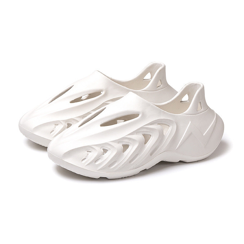 Cross-border 2025 new camouflage sports coconut hole shoes men's trend hollow Roman sandals beach shoes wholesale