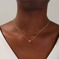 Amazon cross-border european and american style design 26 initial letter necklace layered necklace women's fashion pendant jewelry
