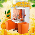 Commercial stainless steel automatic orange juice extractor with pulp separation - electric fruit juicer for freshly squeezed orange juice